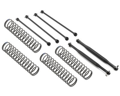 TRA7895R, Traxxas Suspension kit, X-Maxx WideMaxx, red (includes front & rear suspension arms, front toe links, driveshafts, shock springs)
