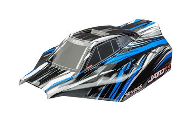 TRA9018-BLUE, Traxxas Body, Jato 4X4 Brushless, blue (painted, decals applied)