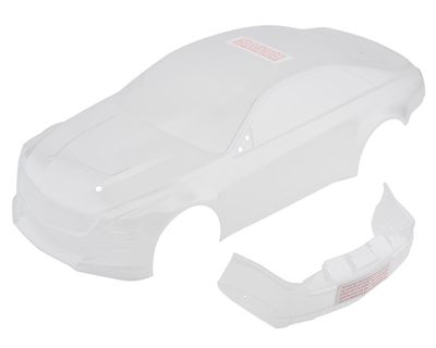 Traxxas Body, Cadillac CTS-V (clear, requires painting)/ decal sheet (includes side mirrors, spoiler, &amp; mounting hardware)