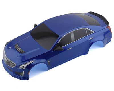Traxxas Body, Cadillac CTS-V, blue (painted, decals applied)