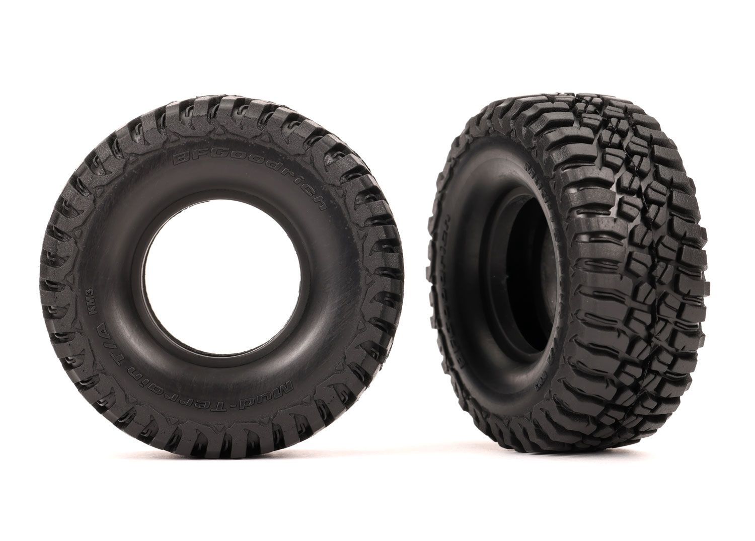 (Clearance) TRA9771, Traxxas 1.0&quot; T/A KM3 Tires (2) (TRX-4M)