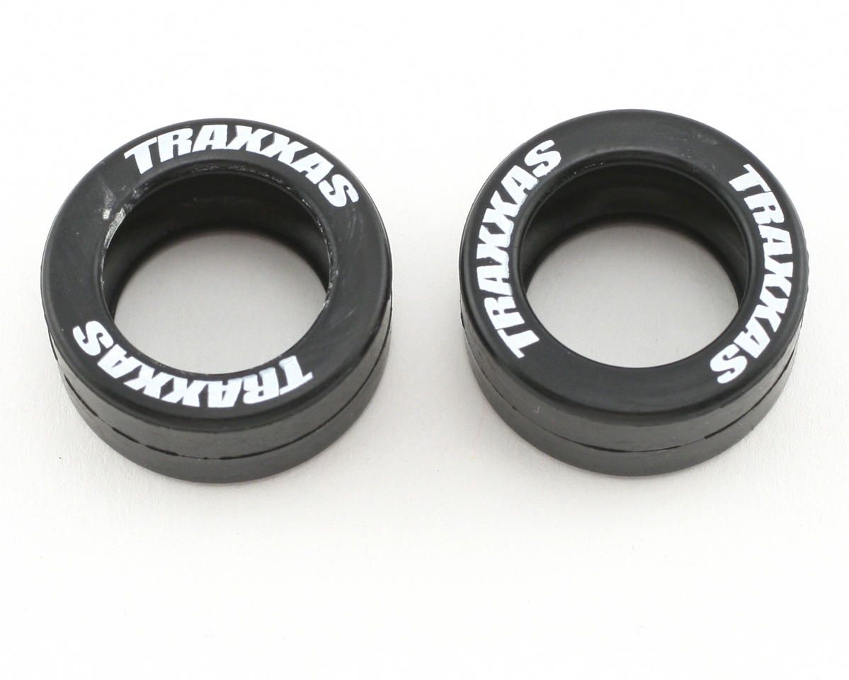 TRA5185, Traxxas Rubber Tires (Wheelie Bar) (2)