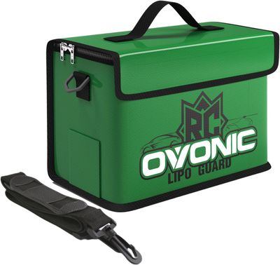 OVOLIPOBAG, OVONIC Lipo Safe Bag Fireproof Bag Large Capacity Lipo Battery Storage