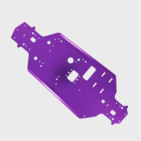 RER02001, Redcat Racing Purple 6065 Aluminum Chassis