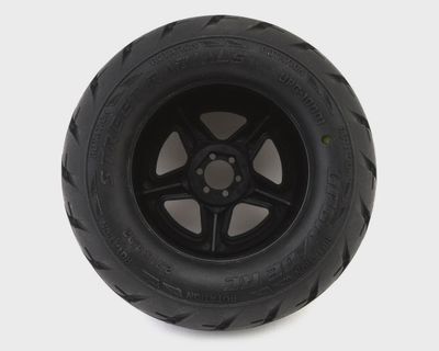 UpGrade RC Street Radials 2.8" Pre-Mounted On-Road Tires w/5-Star Wheels (2)