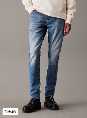Calvin klein lim tapered jeans blauw
