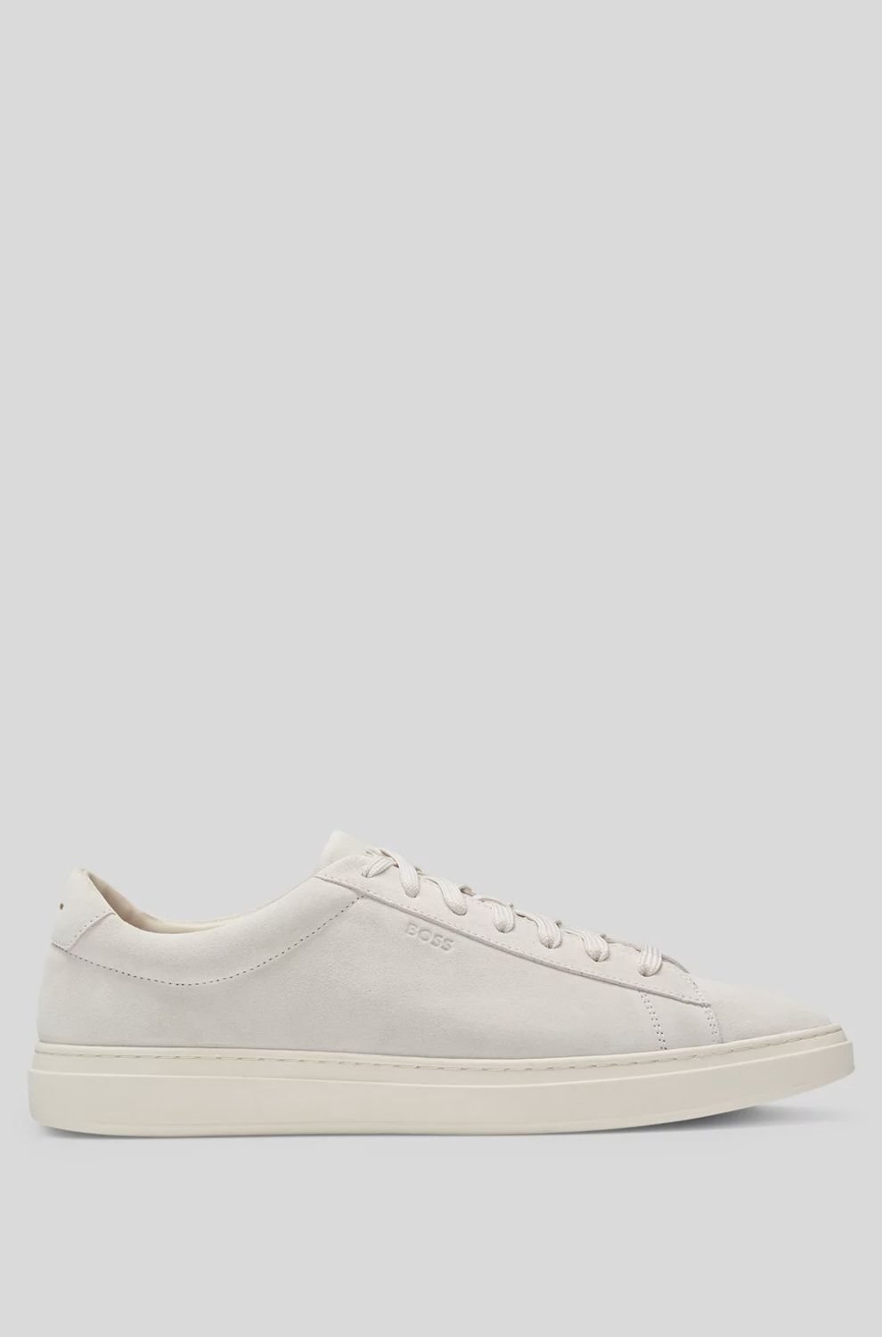 Sneakers van suède met rubberen buitenzool offwhite