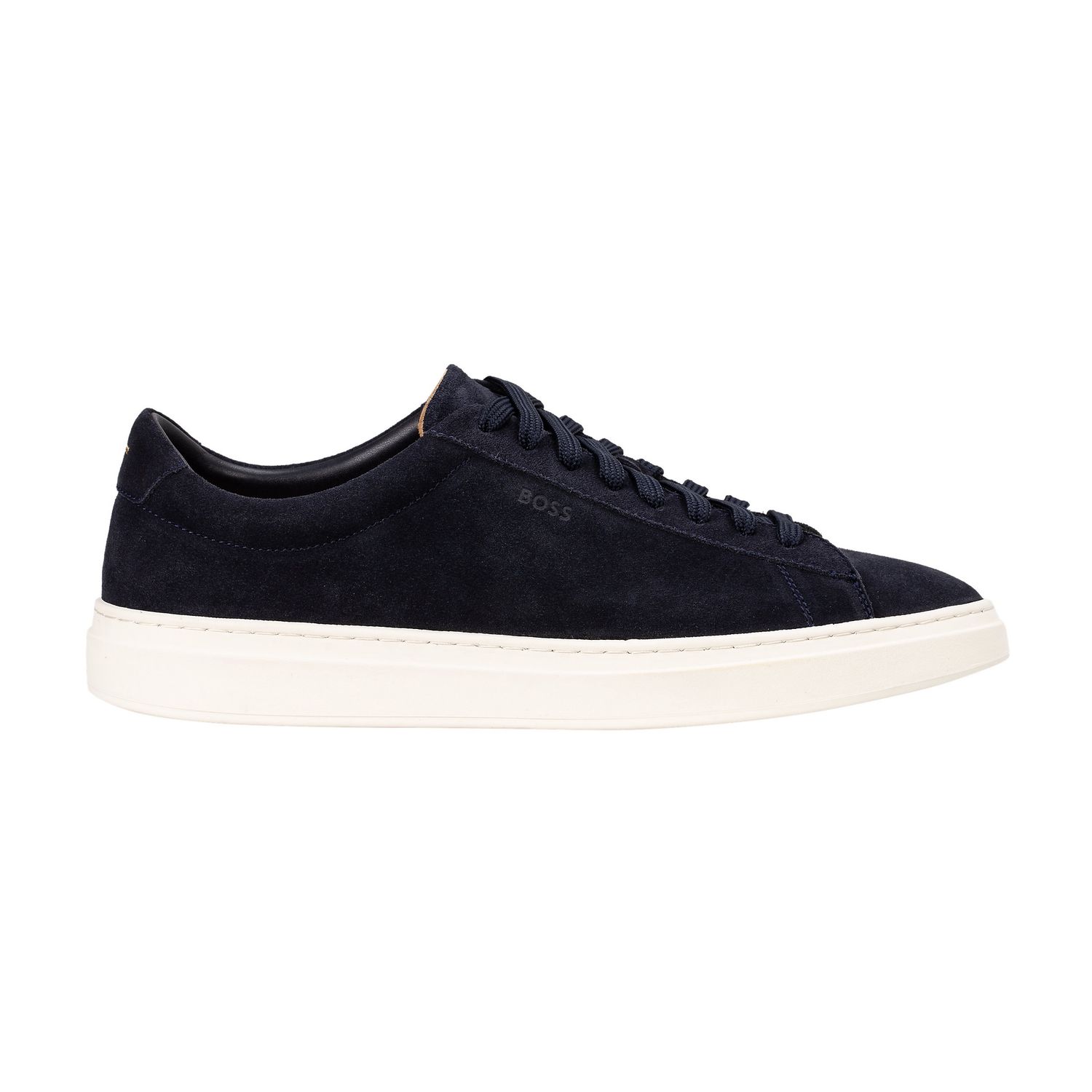 Hugo boss Sneakers van suède met rubberen buitenzool navy
