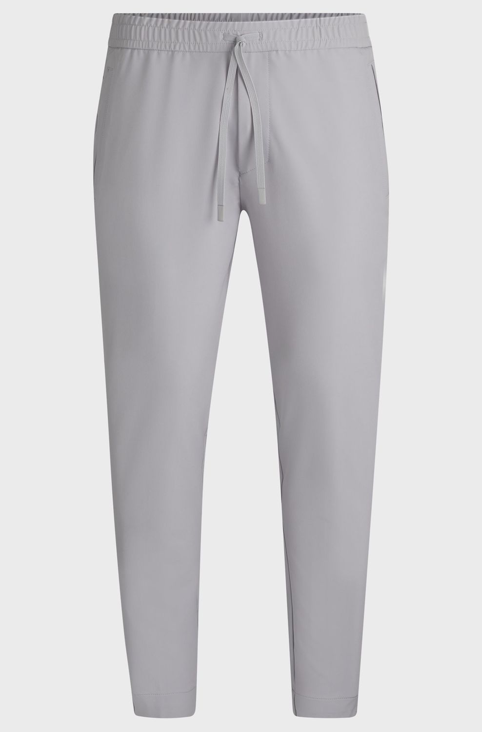 Tapered-fit broek van waterafstotend stretchmateriaal grijs