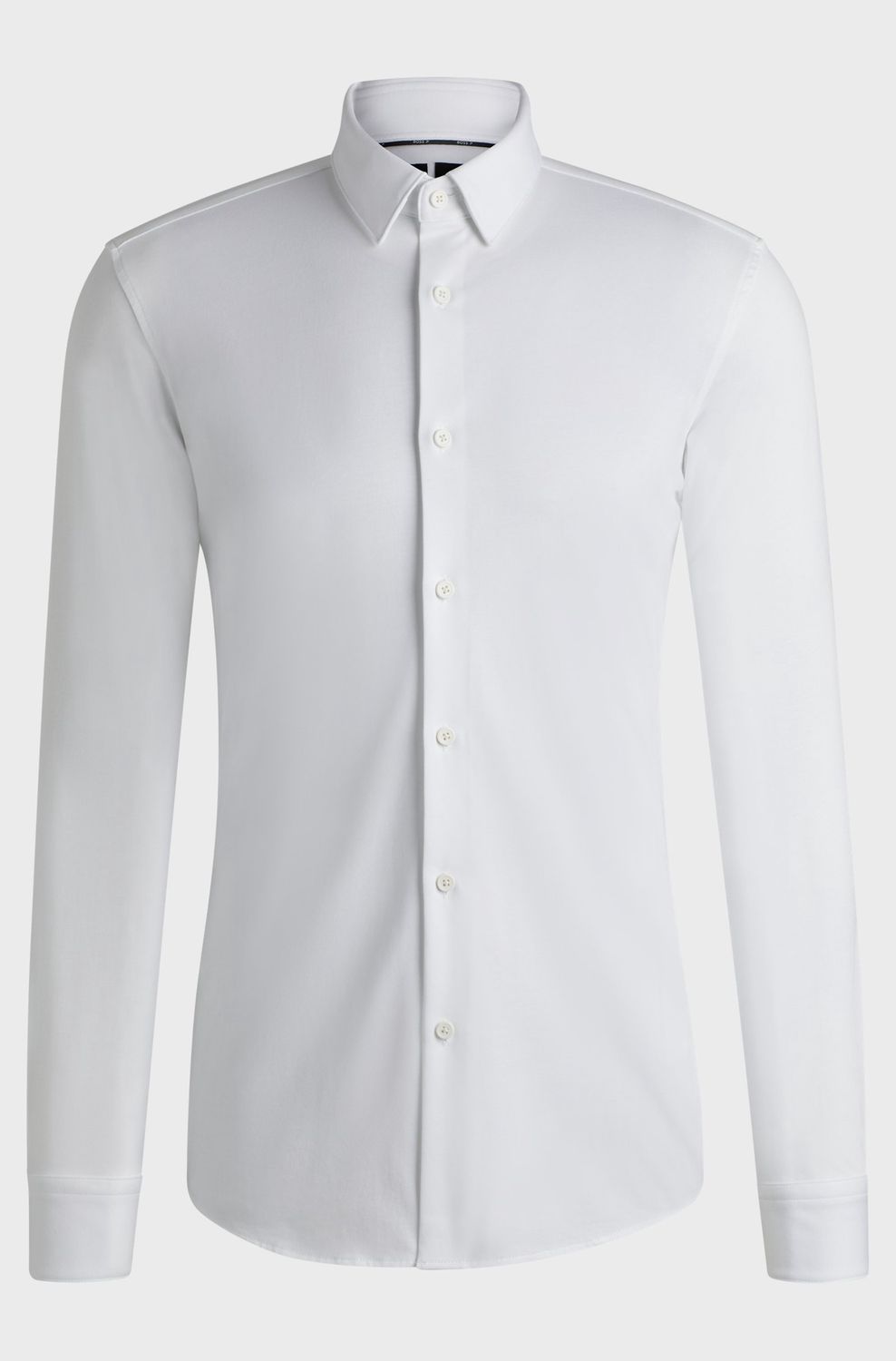 Hugo boss Slim fit overhemd stretch katoen wit