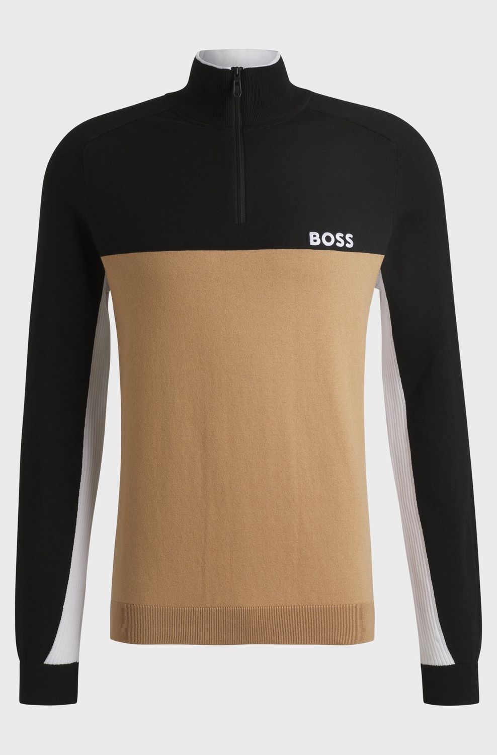 Hugo boss Regular-fit trui van een katoenmix