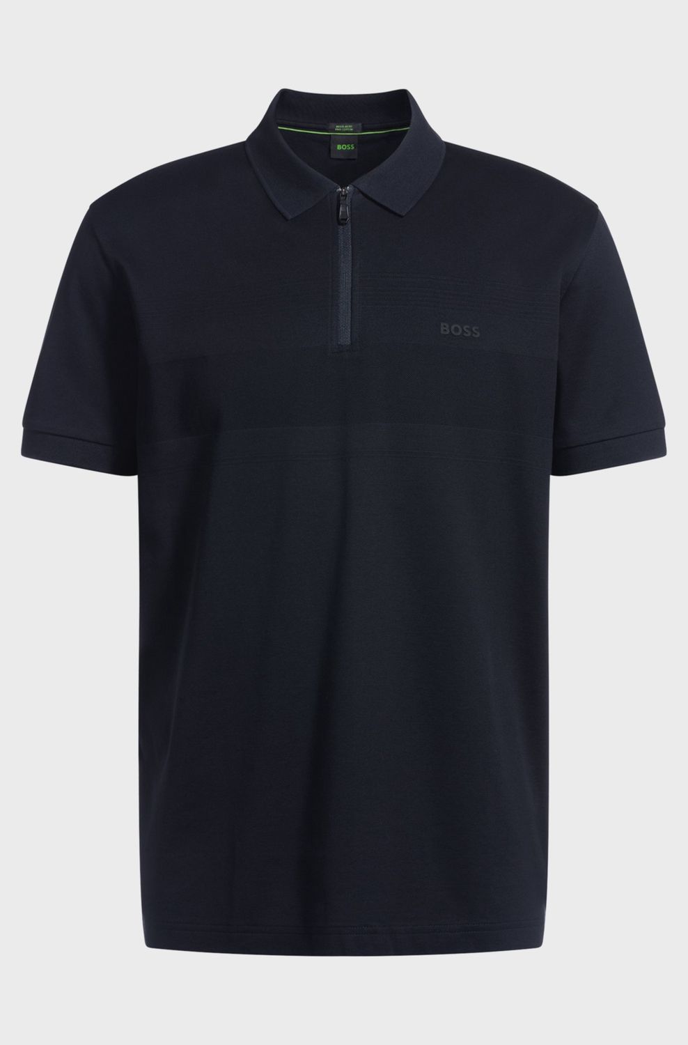Hugo boss polo rits donkerblauw