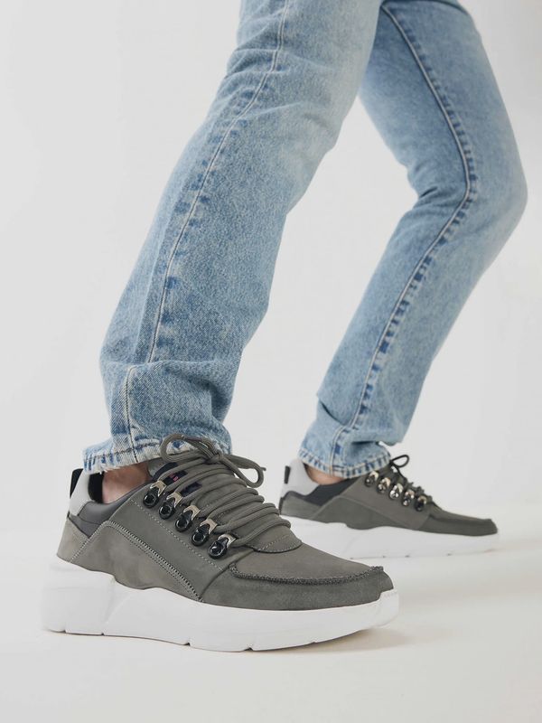 Nubikk Roque Roman Donkergrijze Sneakers voor Heren