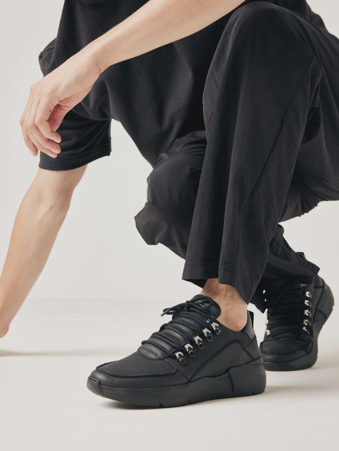 Nubikk Roque Roman zwarte raven sneakers voor heren