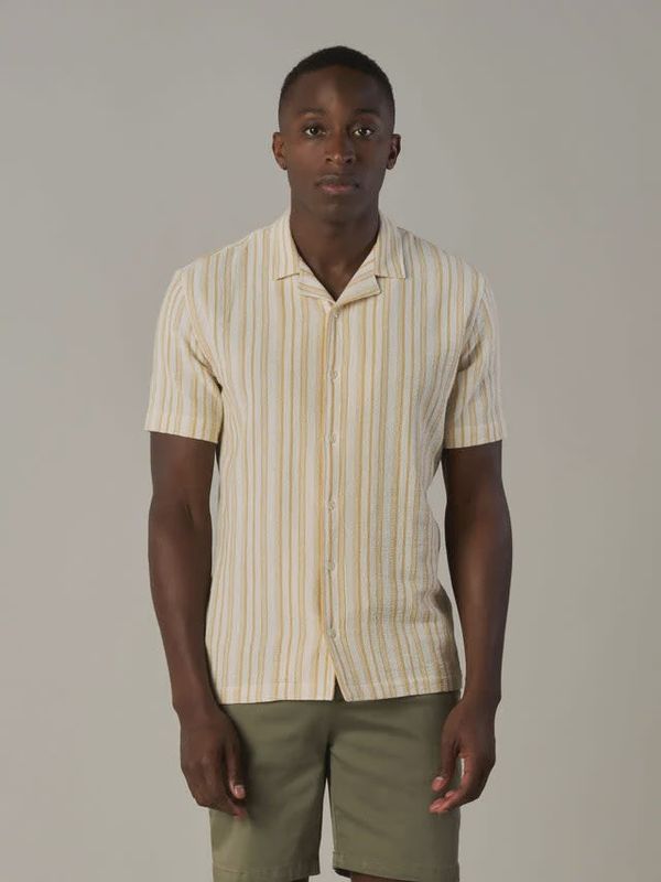 Havana  Shirt Warm Yellow Stripe