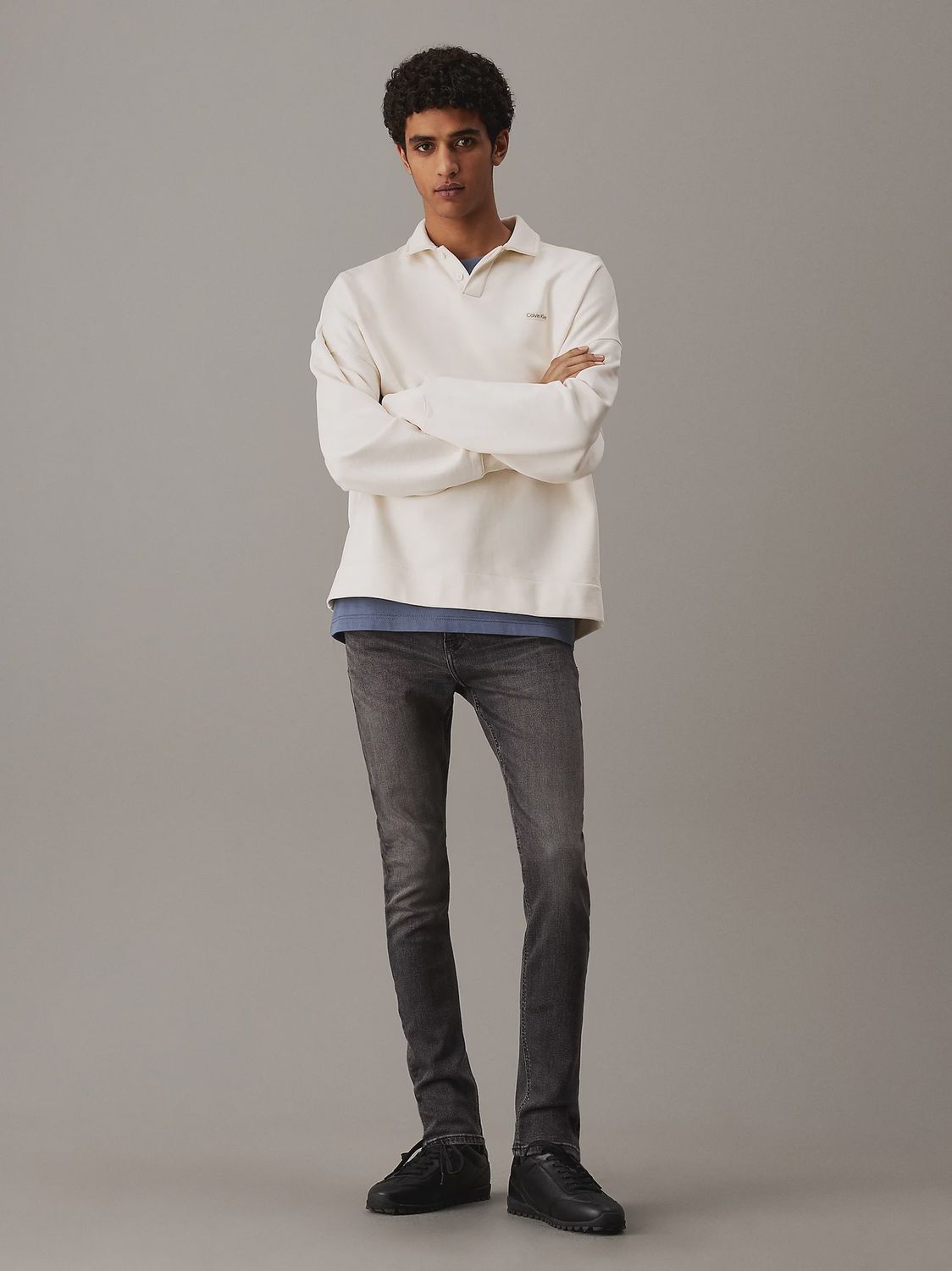 Calvin klein Skinny jeans donkergrijs