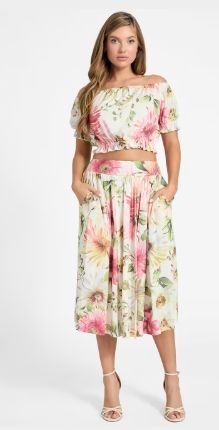 Rok met bloemen print