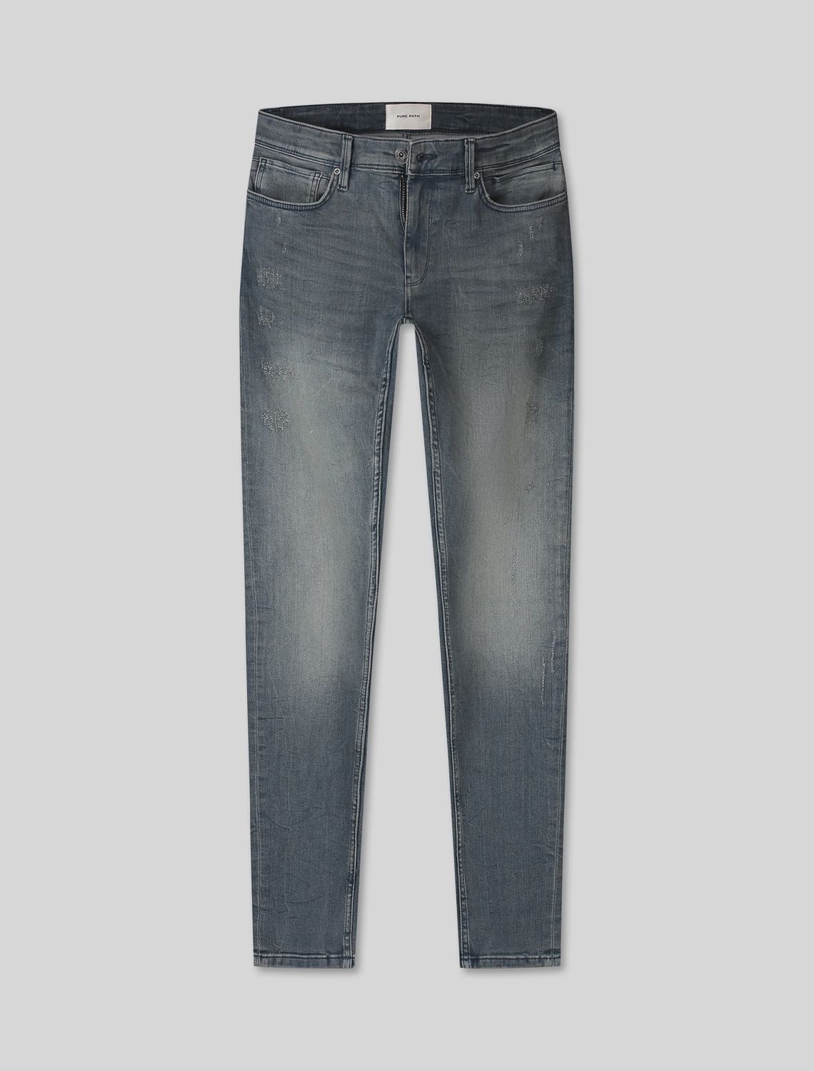 PurePath The Jone Skinny Fit Jeans blue grey