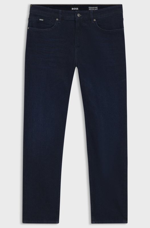 Hugo boss Regular-fit Maine-jeans van donkerblauw denim