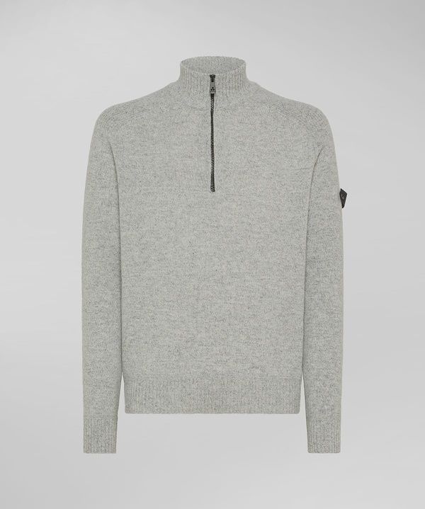 Peuterey Stranded wool half-zip trui