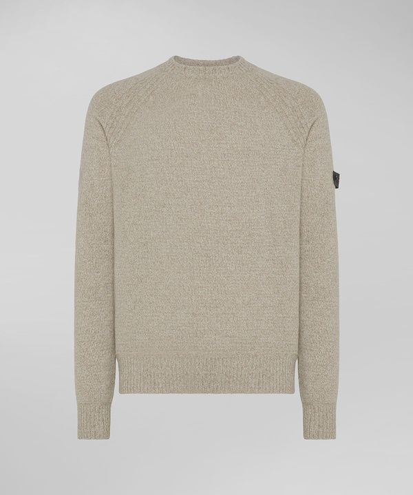 Peuterey Stranded wool trui sand