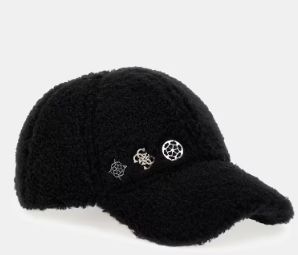 Guess Pet van kunstbont zwart