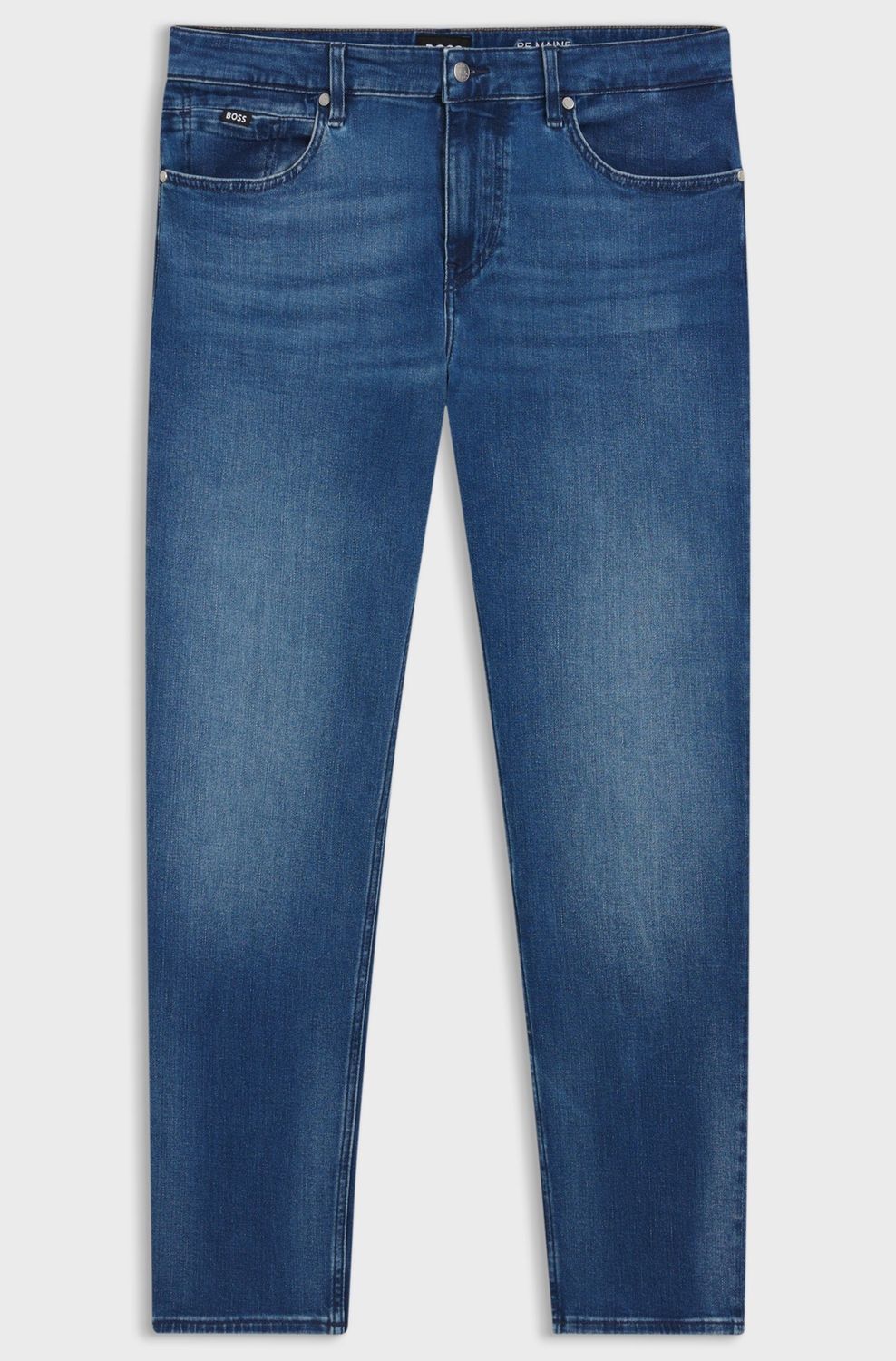 Hugo boss Regular-fit Maine-jeans van zachte blauwe denim