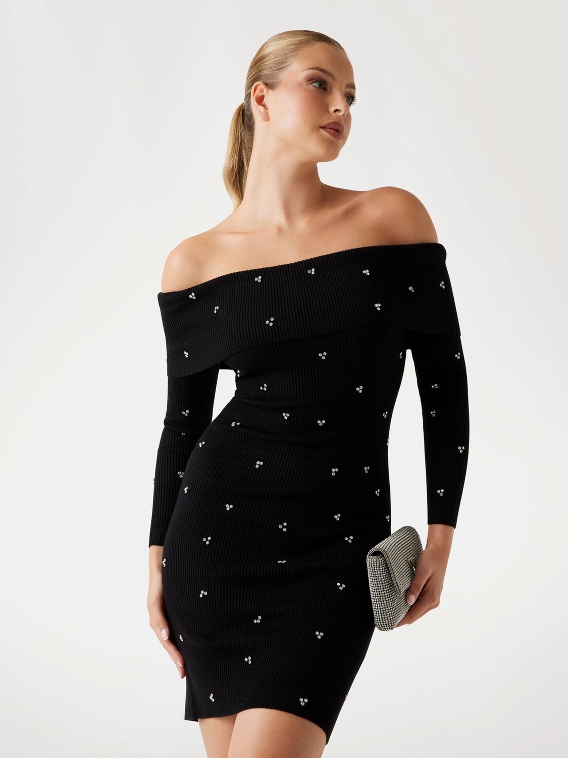 Guess Mini trui jurk met stras