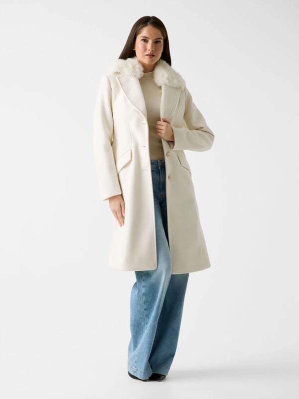 Geuss Jas met riem van wolmix