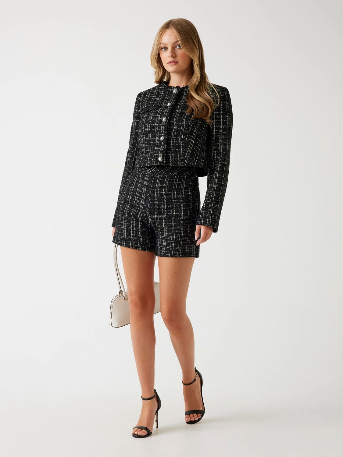 Guess Shorts van bouclé tweed