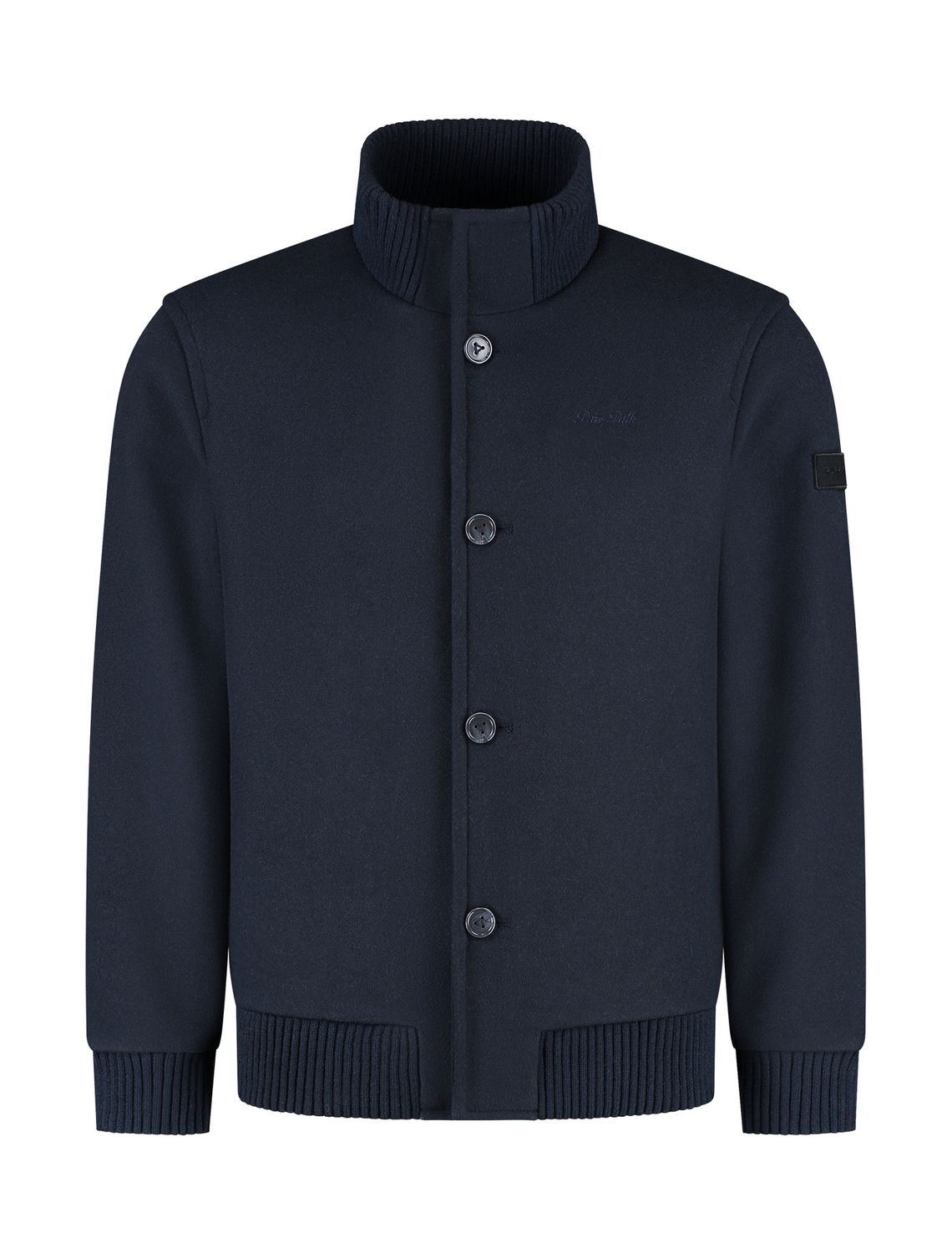 Pure Path Wool Bomber Jacket navy