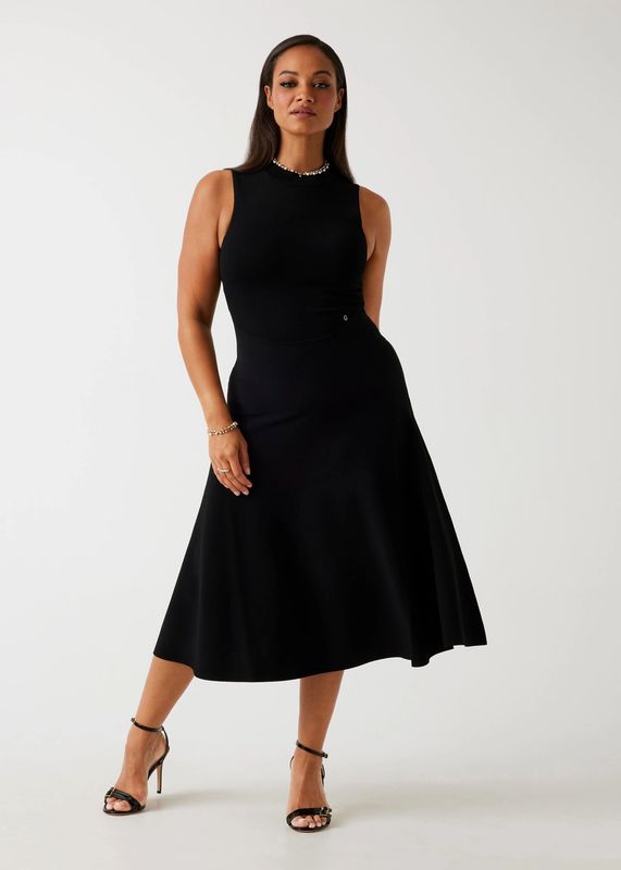 Guess Midi zwarte  jurk
