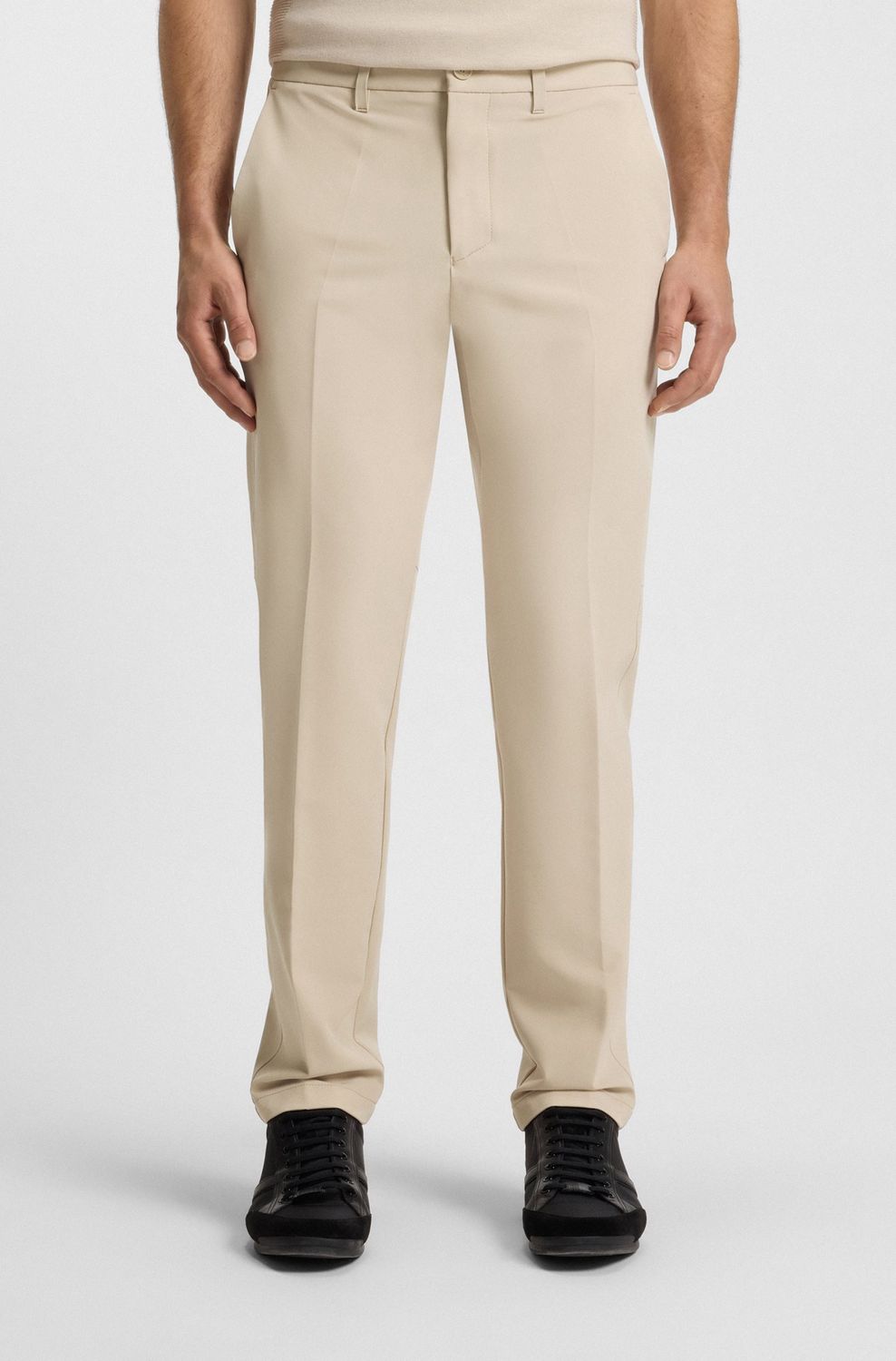 Hugo boss Slim-fit broek van waterafstotend stretchmateriaal
