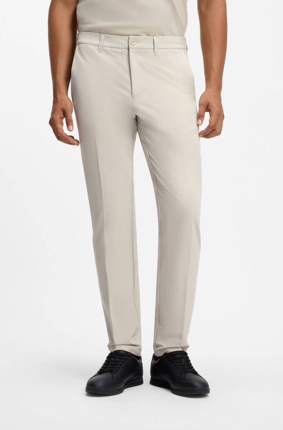 Hugo boss Slim-fit broek van waterafstotend stretchmateriaal
