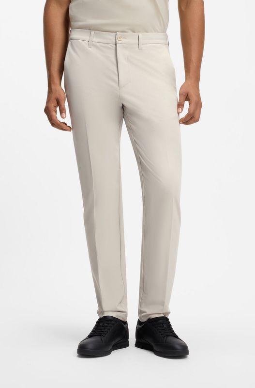 Hugo boss Slim-fit broek van waterafstotend stretchmateriaal