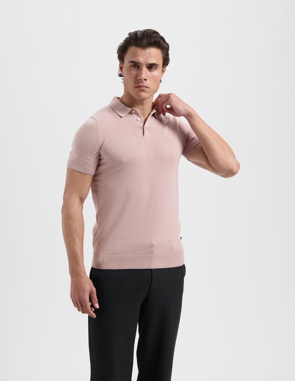 SAINT STEVE Chris polo powder pink