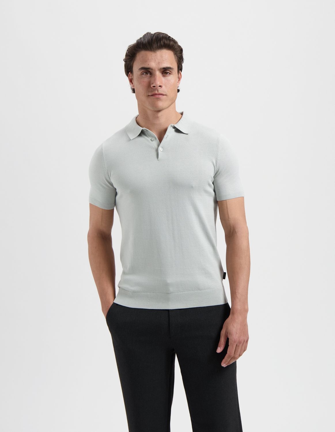 SAINT STEVE Chris polo cloudy green