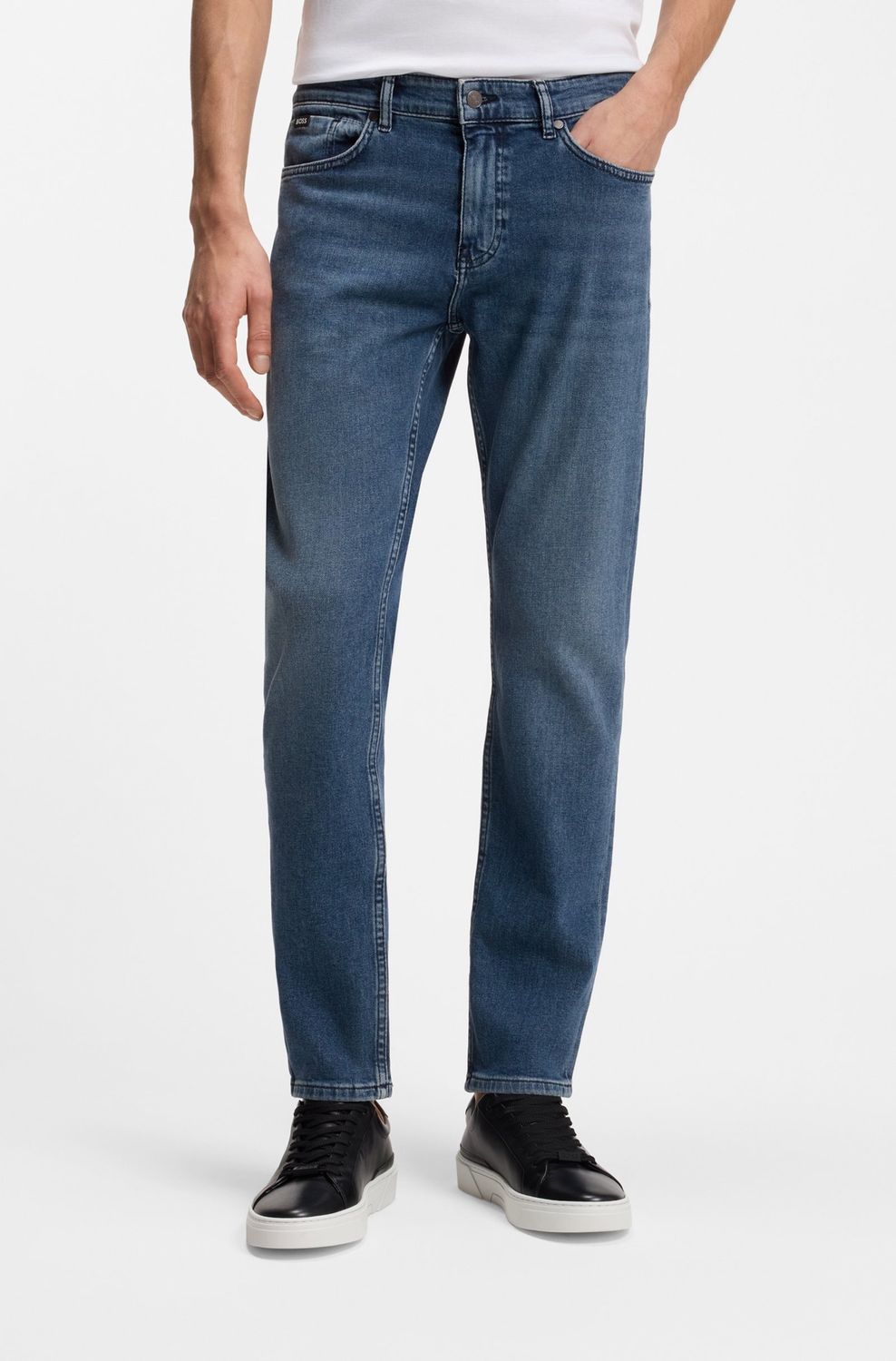 Hugo Boss Slim-fit Delaware-jeans van comfortabel blauw stretchdenim