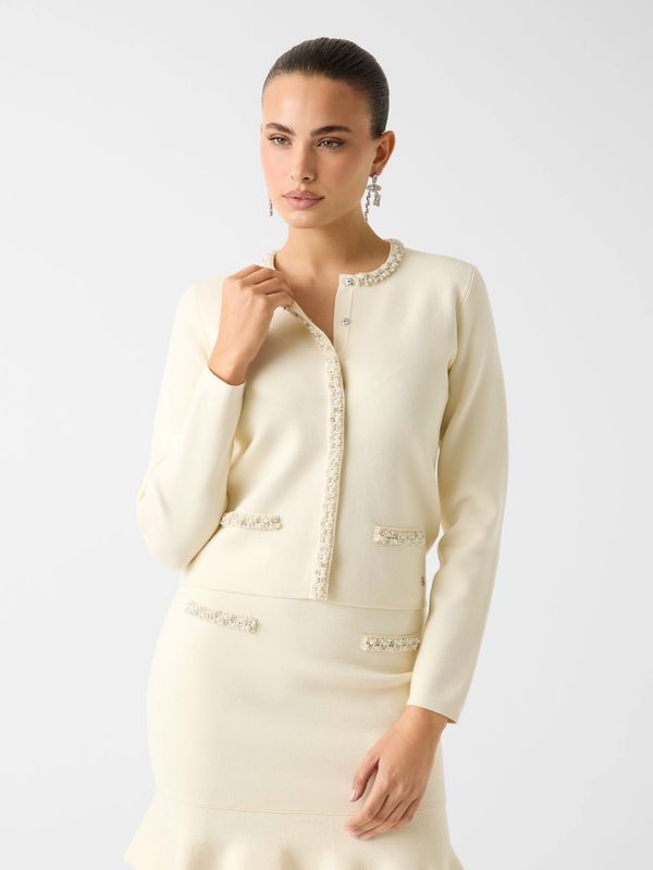 Guess Kralen vest creme