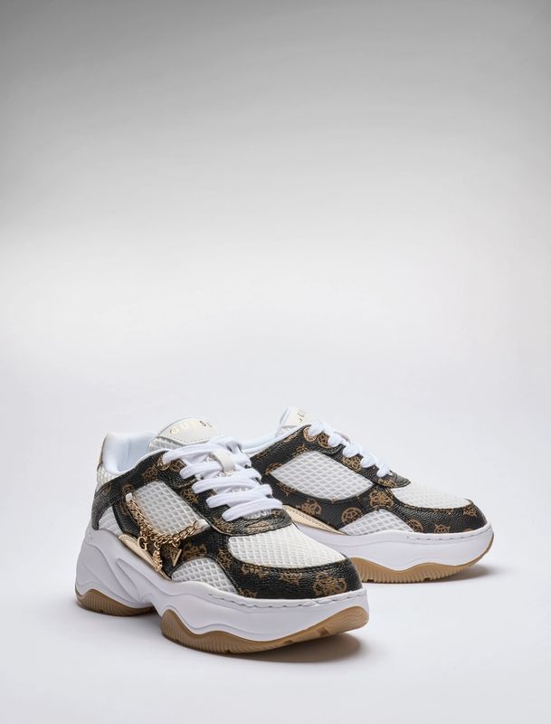 Guess Harpaa Wh Logo Chain Sneakers