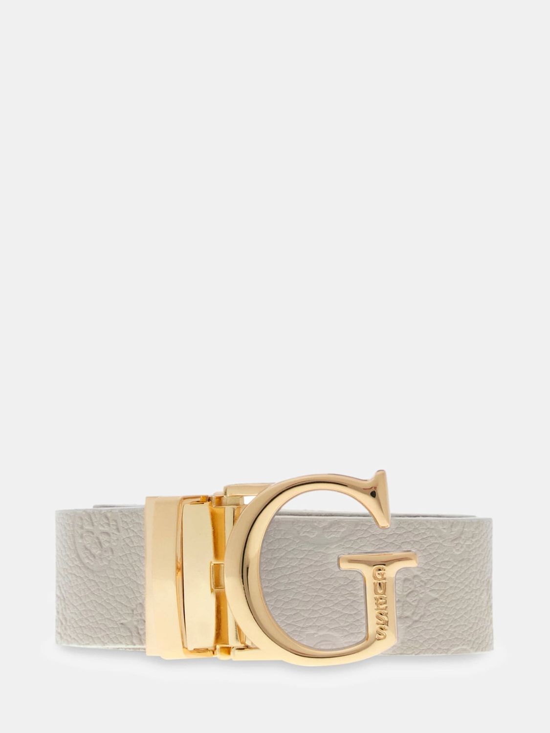 Guess Ceintuur James logo 4G beige