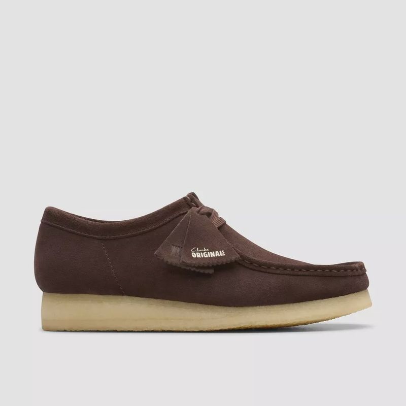Clarks orgiginals Wallabee Donkerbruin Suède