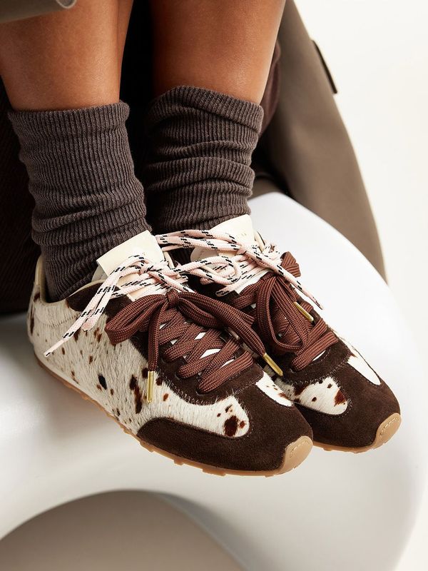 Nubikk Billy Lou Cow Pony bruine Sneakers voor Dames