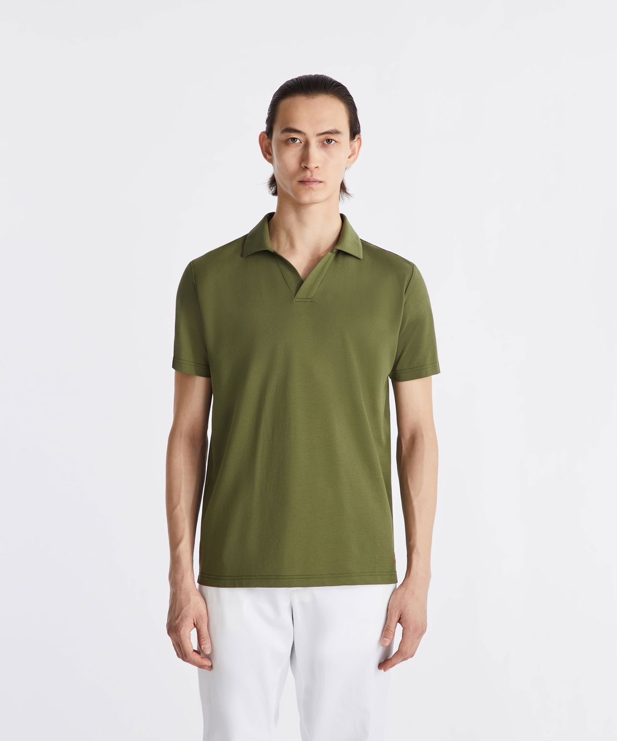 Peuterey New Helgo Cotton pique knit polo shirt green