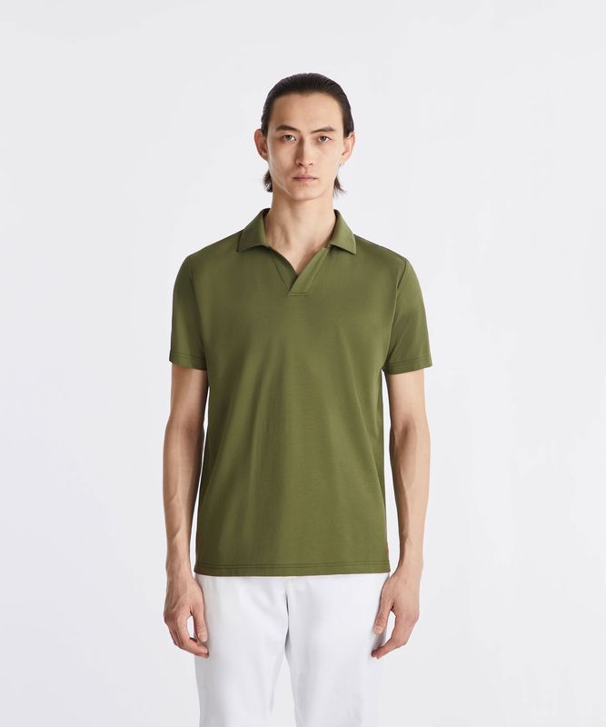 Peuterey New Helgo Cotton pique knit polo shirt green