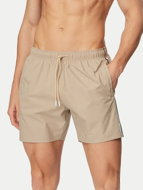 Hugo boss Zwemshort met kenmerkende streep en logo