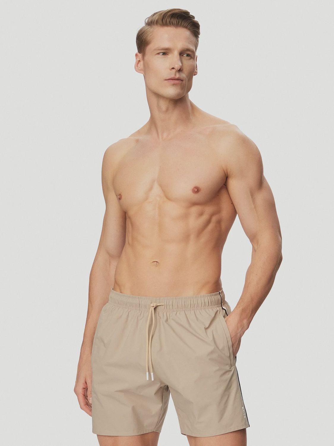 Hugo boss Zwemshort met kenmerkende streep en logo