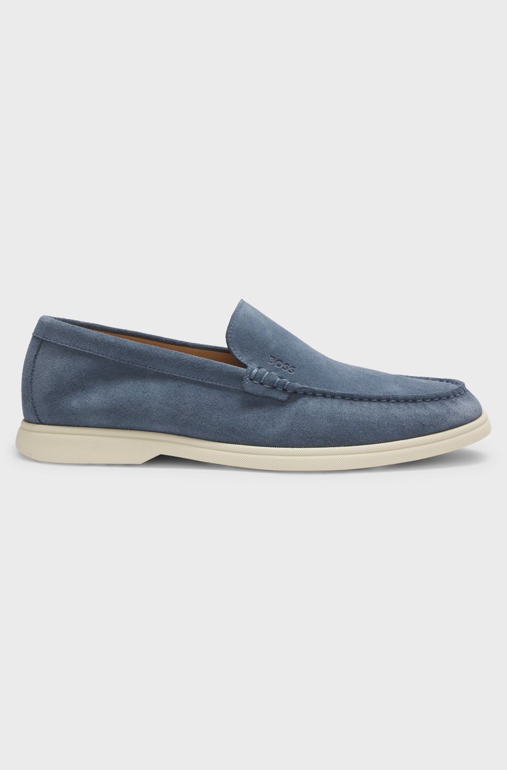Hugo Boss Suède loafers blauw