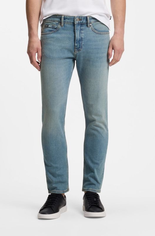 Hugo Boss Slim-fit jeans van comfortabel blauw stretchdenim