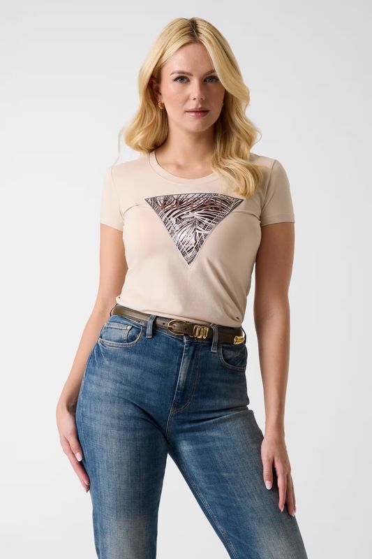Guess Driehoek logo t-shirt